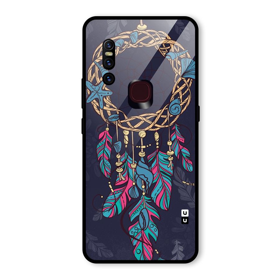 Animated Dream Catcher Glass Back Case for Vivo V15
