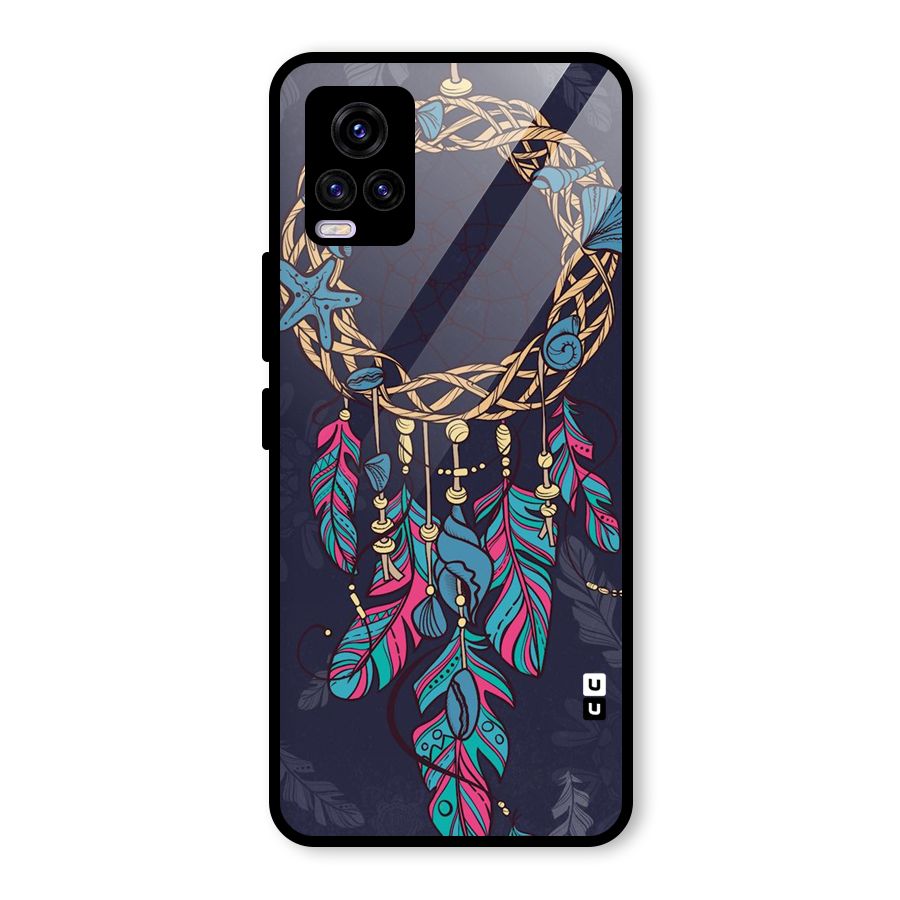 Animated Dream Catcher Glass Back Case for Vivo V20