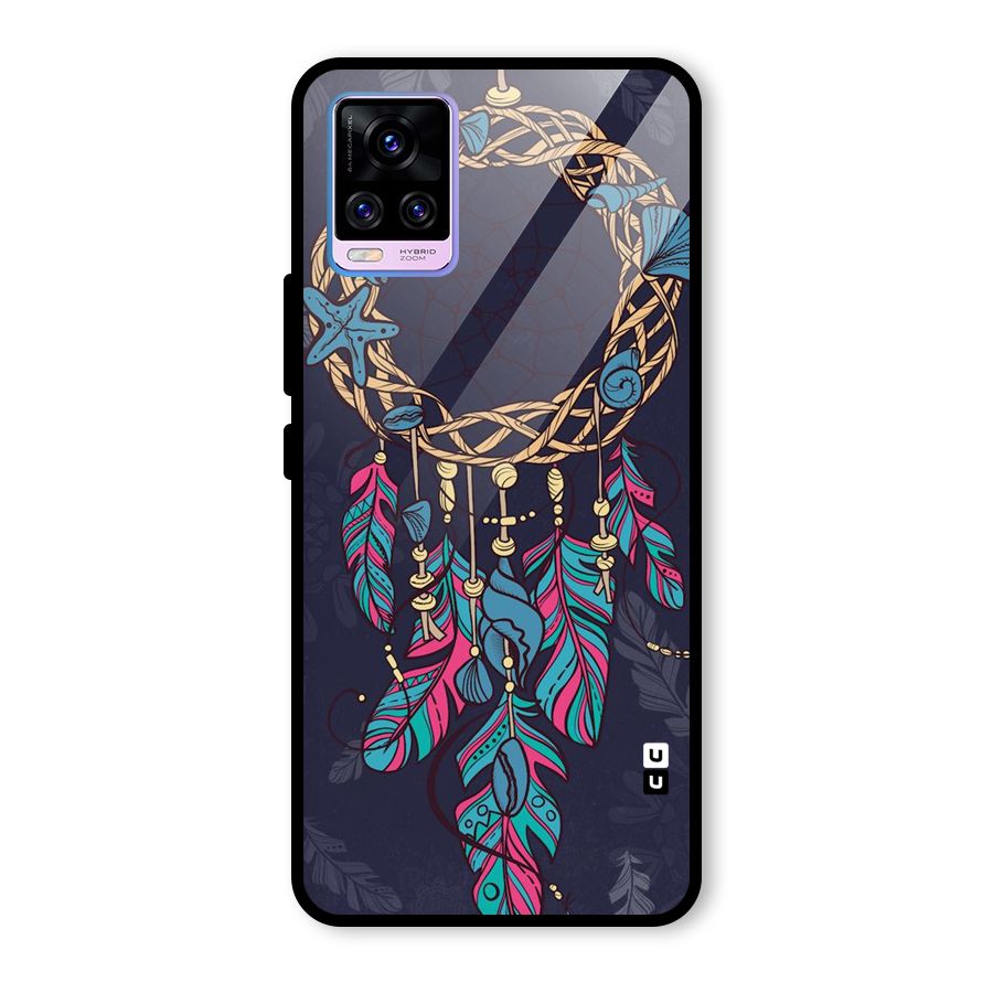 Animated Dream Catcher Glass Back Case for Vivo V20 Pro