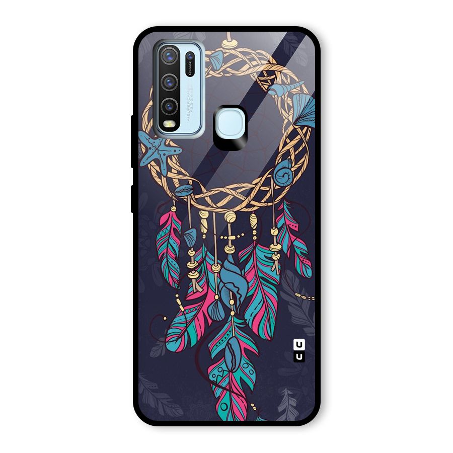 Animated Dream Catcher Glass Back Case for Vivo Y50