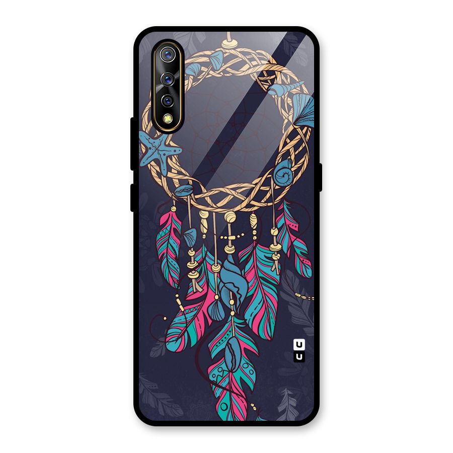 Animated Dream Catcher Glass Back Case for Vivo Z1x
