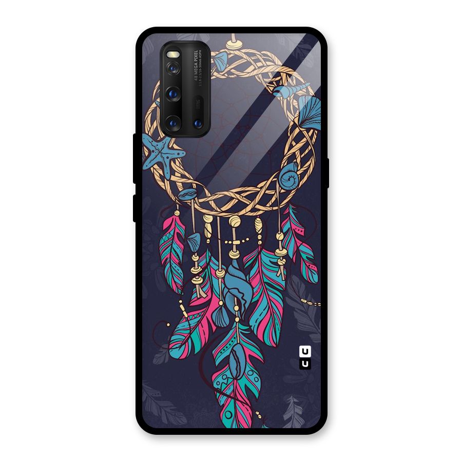 Animated Dream Catcher Glass Back Case for Vivo iQOO 3