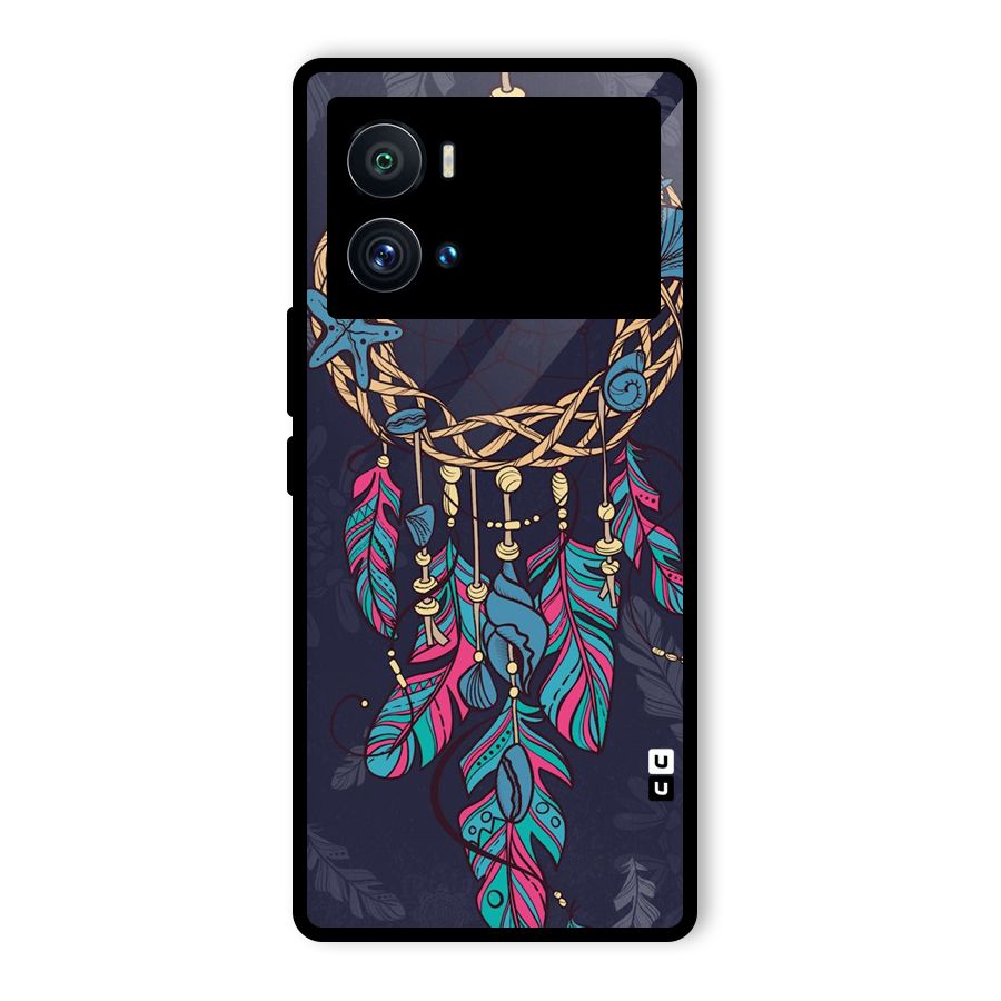 Animated Dream Catcher Glass Back Case for Vivo iQOO 9 Pro
