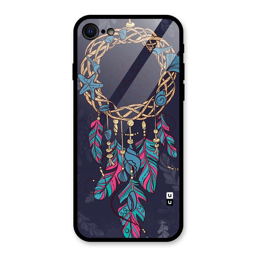 Animated Dream Catcher Glass Back Case for iPhone SE 2022