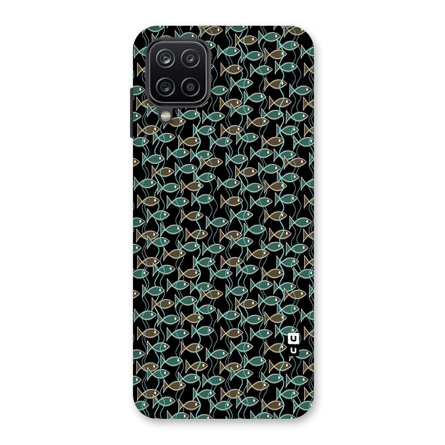 Animated Fishes Art Pattern Back Case for Galaxy A12