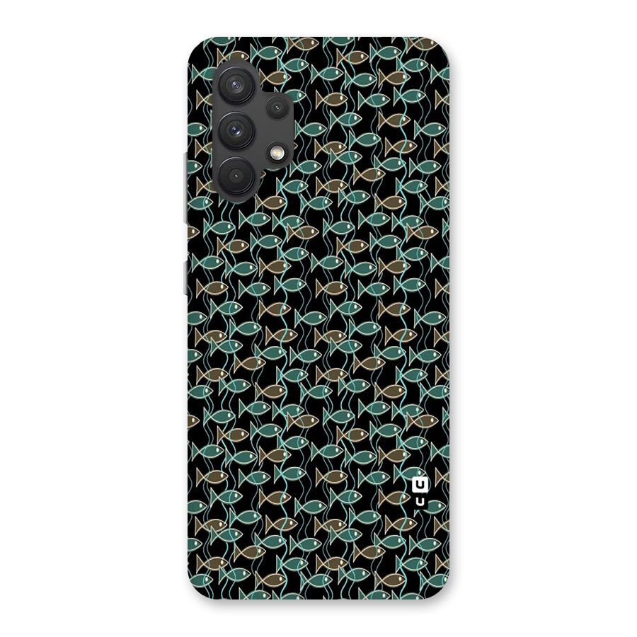 Animated Fishes Art Pattern Back Case for Galaxy A32