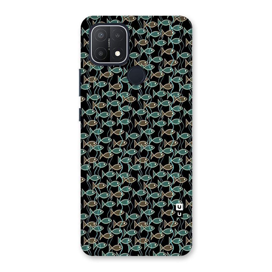 Animated Fishes Art Pattern Back Case for Oppo A15s