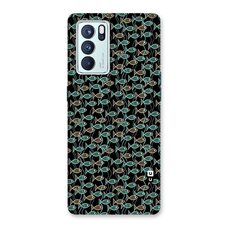 Animated Fishes Art Pattern Back Case for Oppo Reno6 Pro 5G
