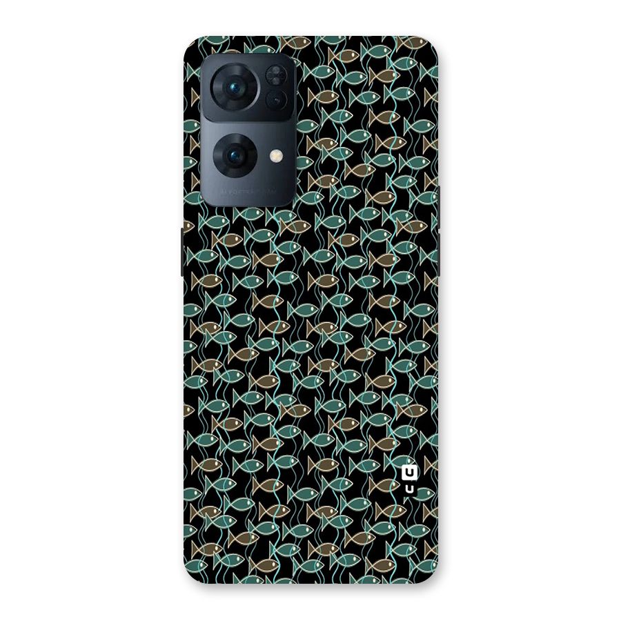 Animated Fishes Art Pattern Back Case for Oppo Reno7 Pro 5G