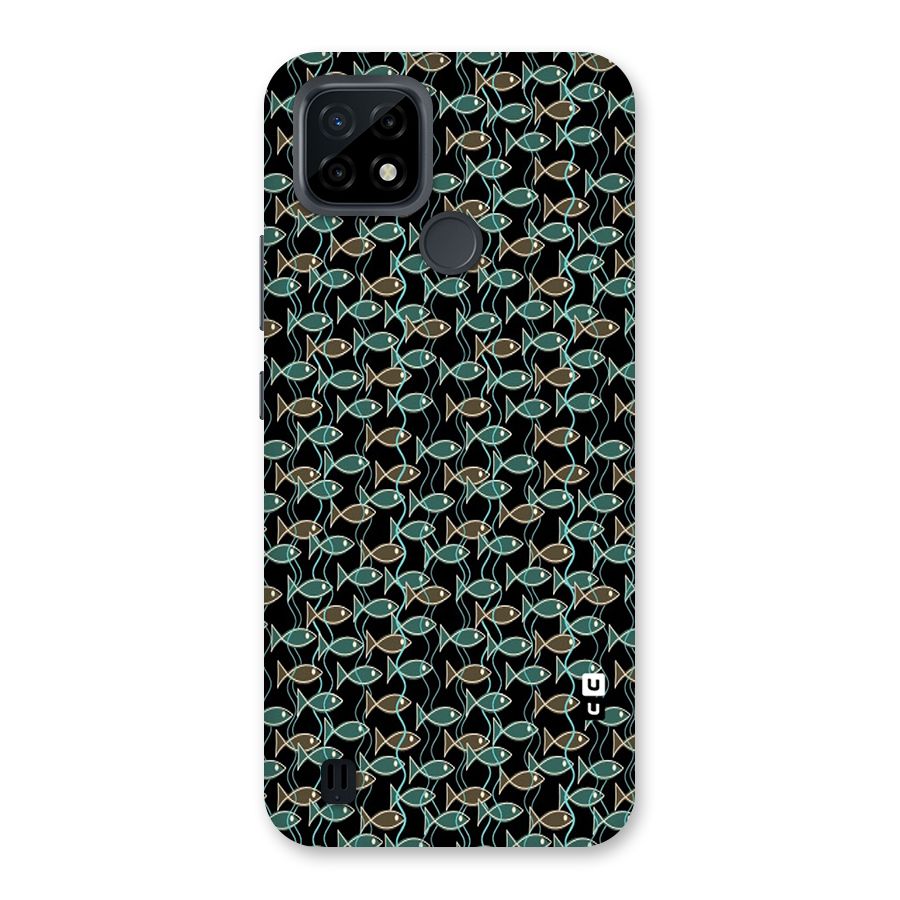 Animated Fishes Art Pattern Back Case for Realme C21