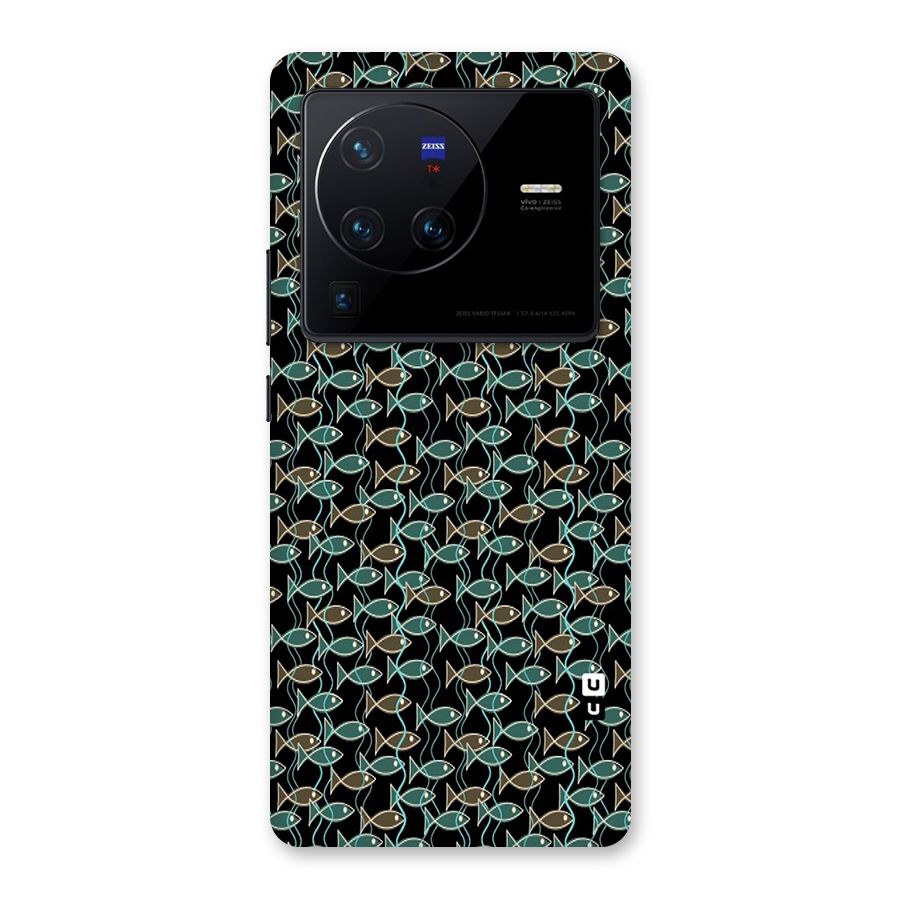 Animated Fishes Art Pattern Back Case for Vivo X80 Pro