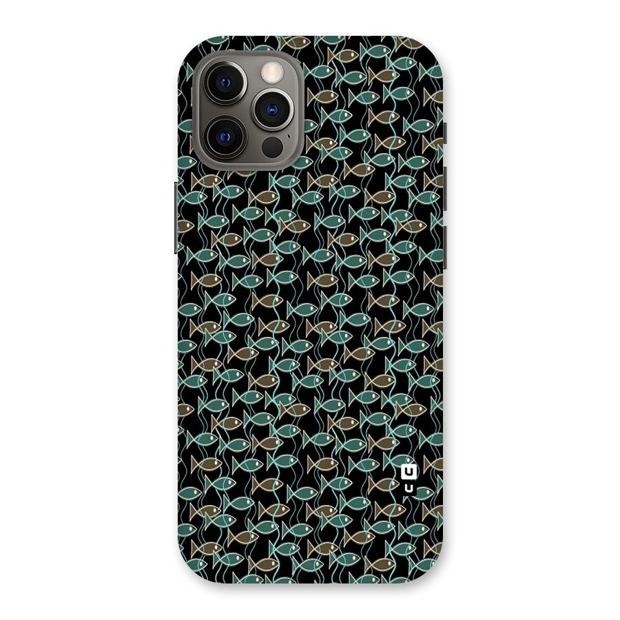 Animated Fishes Art Pattern Back Case for iPhone 12 Pro