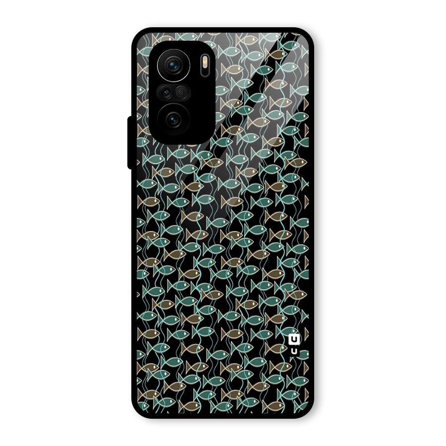 Animated Fishes Art Pattern Glass Back Case for Mi 11X Pro