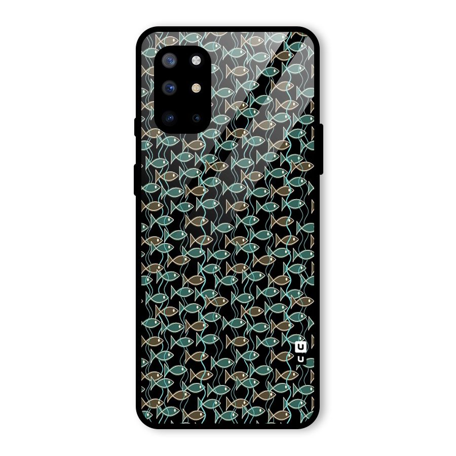 Animated Fishes Art Pattern Glass Back Case for OnePlus 8T