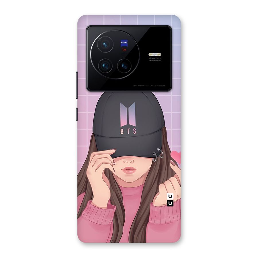 Anime Beautiful BTS Girl Back Case for Vivo X80