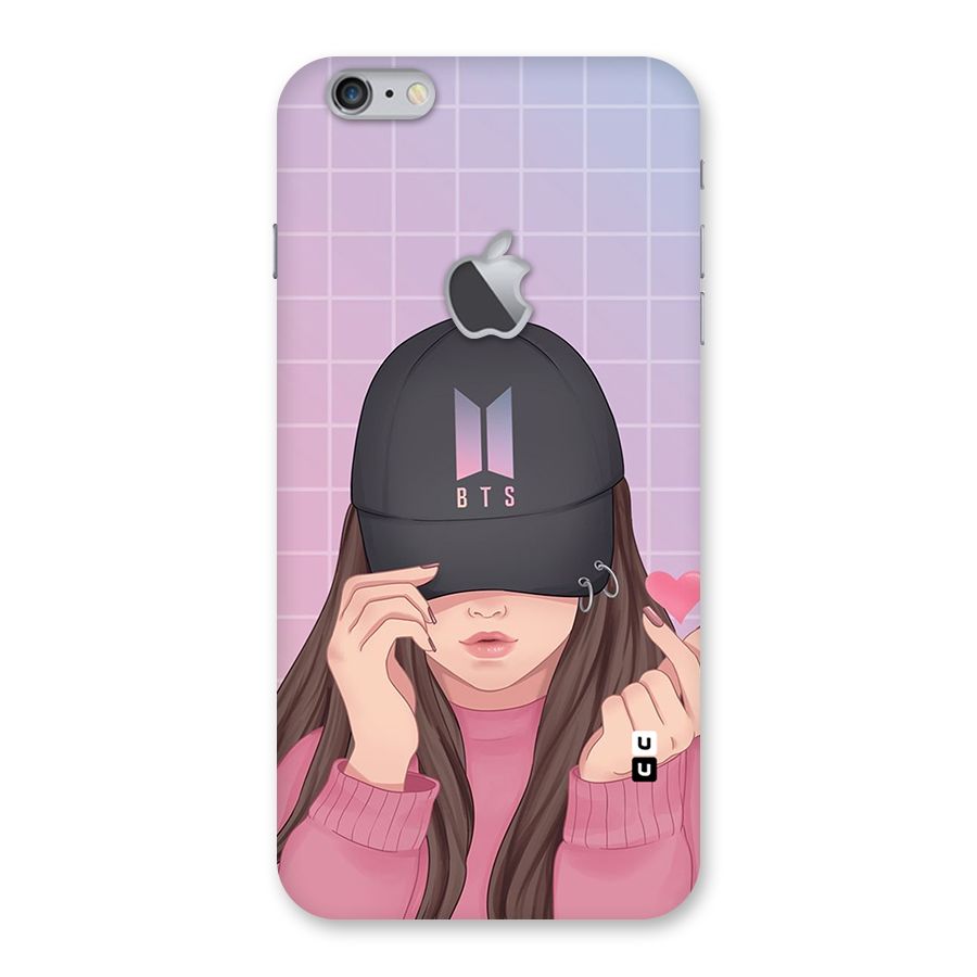 Anime Beautiful BTS Girl Back Case for iPhone 6 Plus 6S Plus Logo Cut