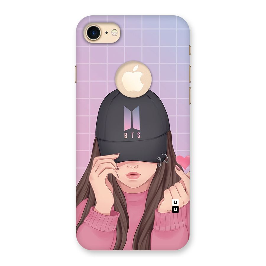 Anime Beautiful BTS Girl Back Case for iPhone 7 Logo Cut
