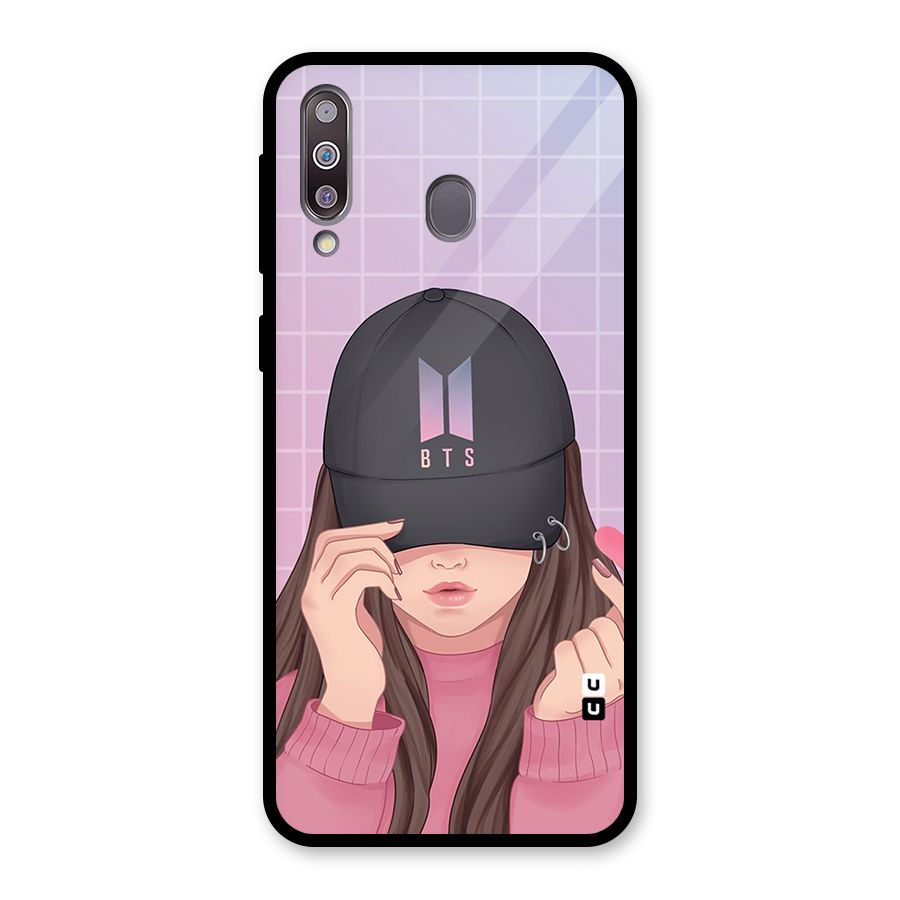 Anime Beautiful BTS Girl Glass Back Case for Galaxy M30