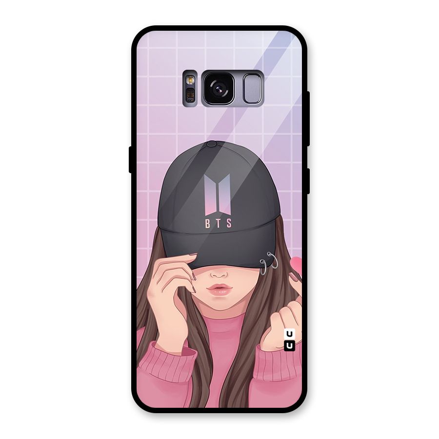 Anime Beautiful BTS Girl Glass Back Case for Galaxy S8