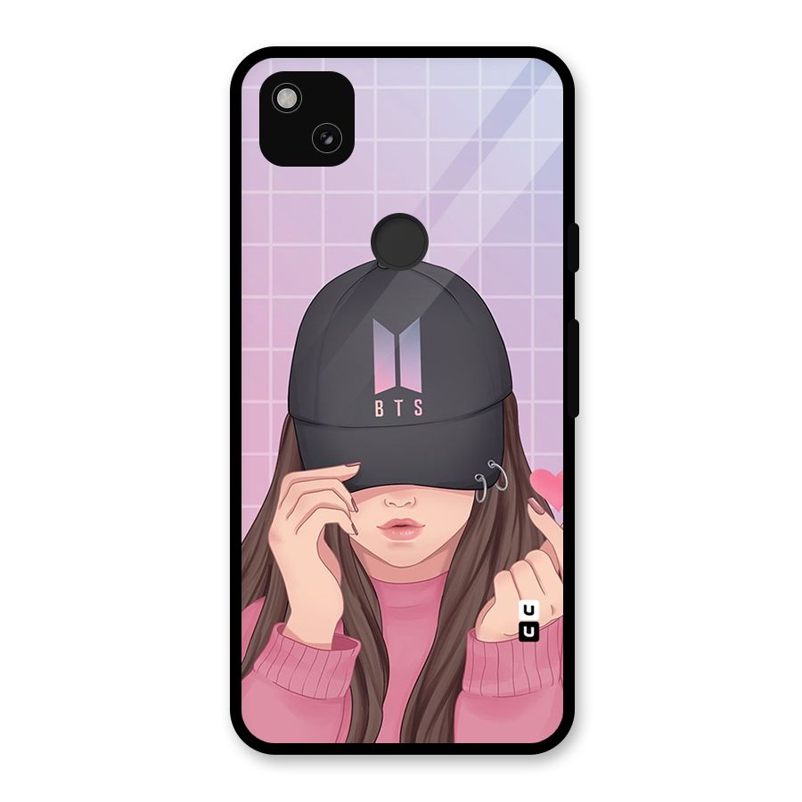Anime Beautiful BTS Girl Glass Back Case for Google Pixel 4a