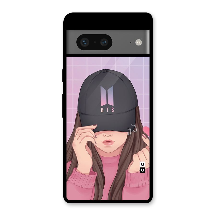 Anime Beautiful BTS Girl Glass Back Case for Google Pixel 7