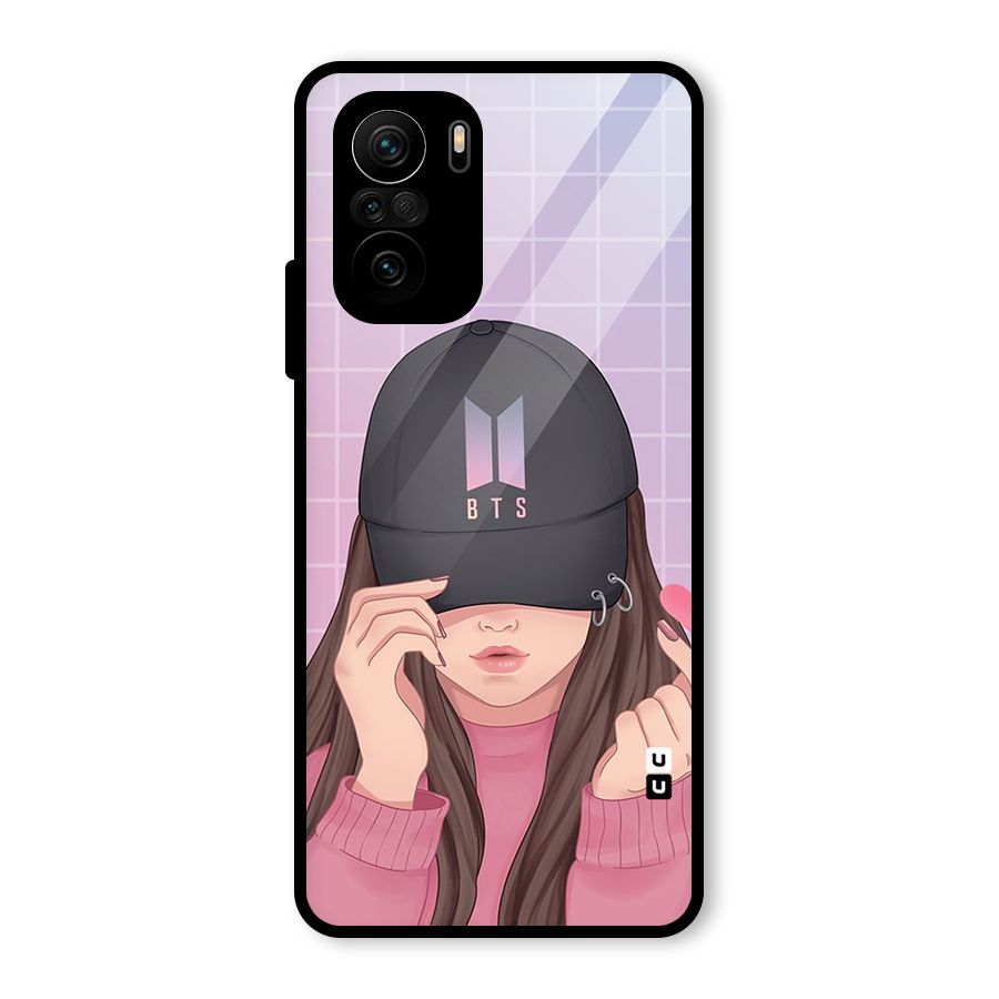 Anime Beautiful BTS Girl Glass Back Case for Mi 11X Pro