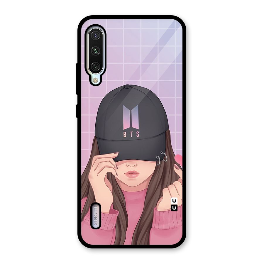Anime Beautiful BTS Girl Glass Back Case for Mi A3