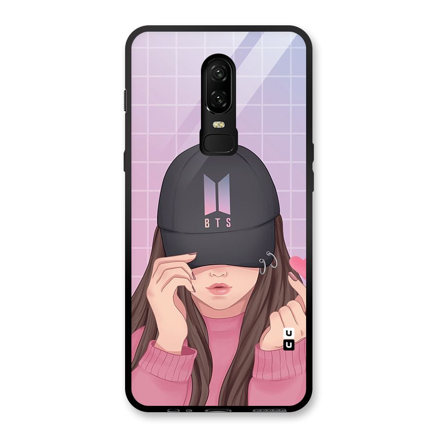 Anime Beautiful BTS Girl Glass Back Case for OnePlus 6