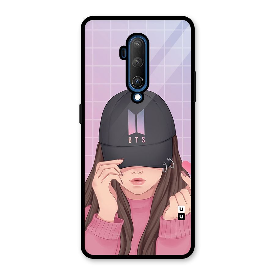 Anime Beautiful BTS Girl Glass Back Case for OnePlus 7T Pro