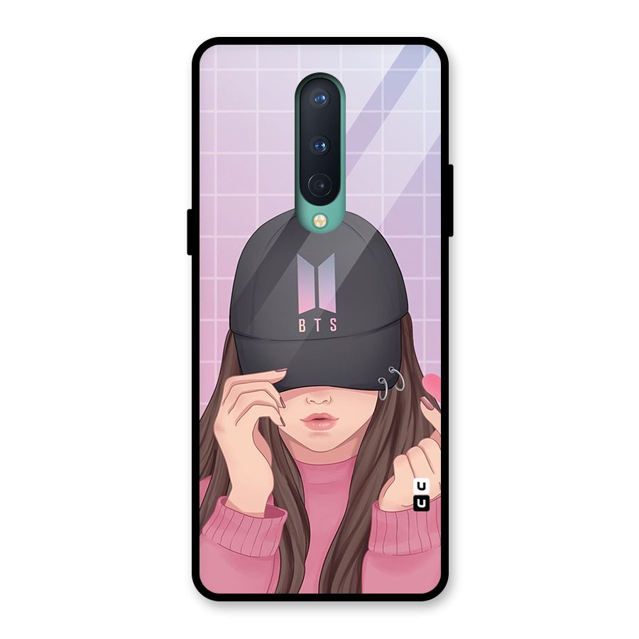 Anime Beautiful BTS Girl Glass Back Case for OnePlus 8