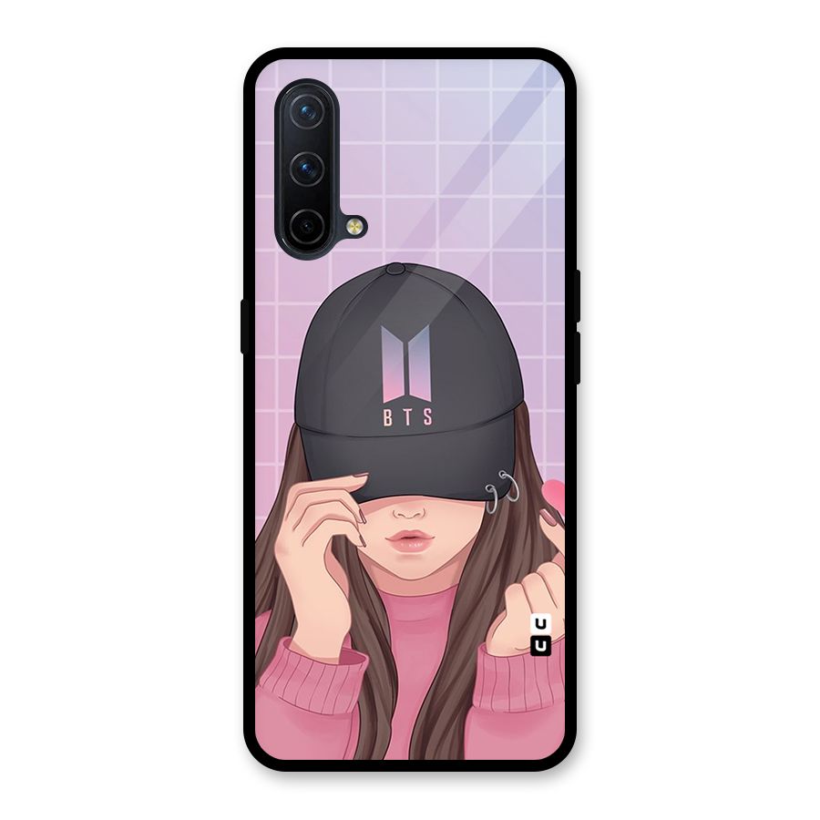 Anime Beautiful BTS Girl Glass Back Case for OnePlus Nord CE 5G