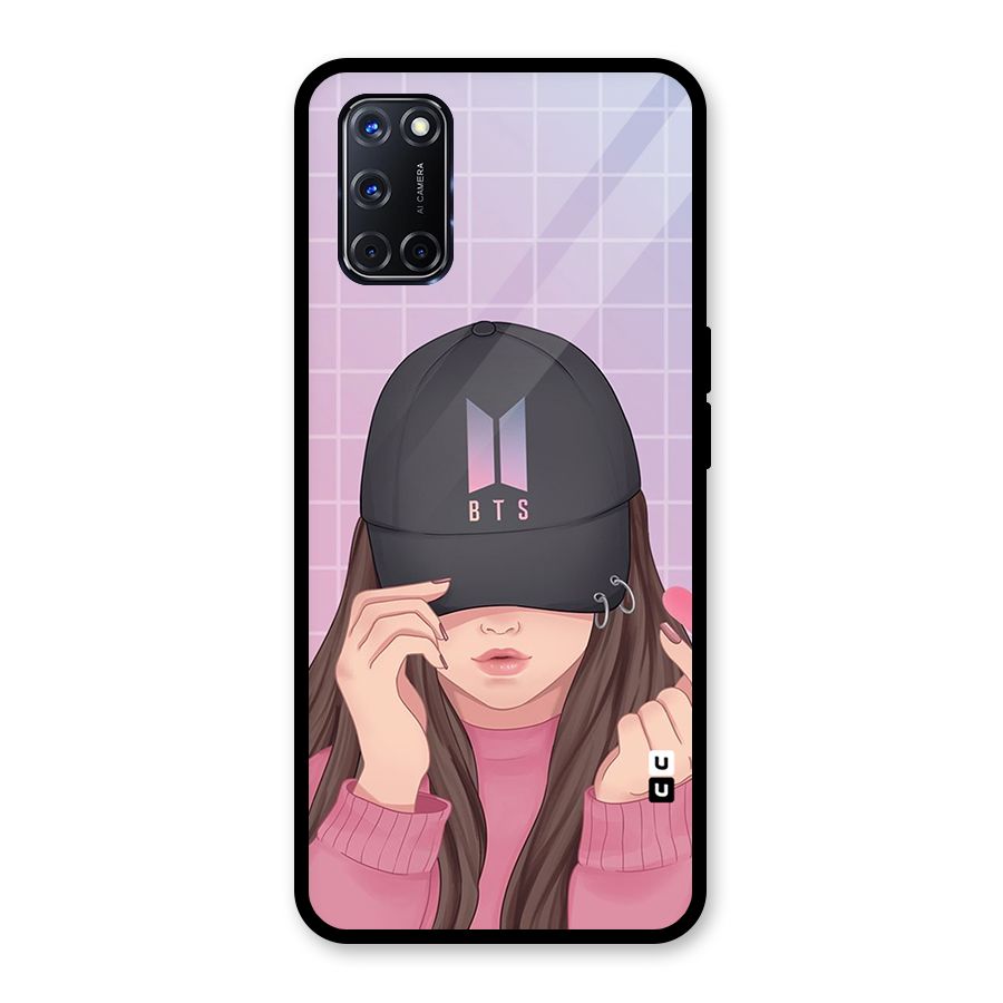 Anime Beautiful BTS Girl Glass Back Case for Oppo A52