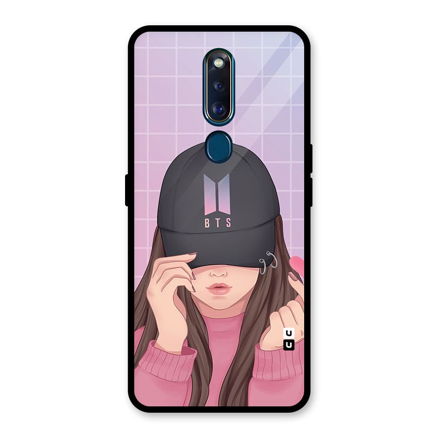 Anime Beautiful BTS Girl Glass Back Case for Oppo F11 Pro