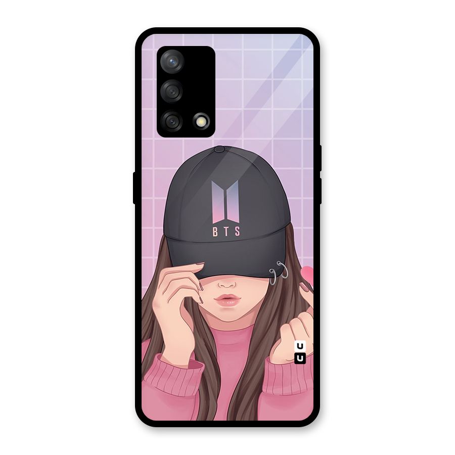 Anime Beautiful BTS Girl Glass Back Case for Oppo F19