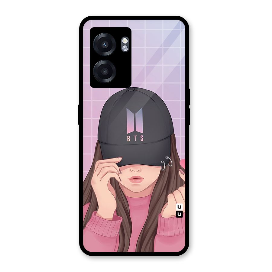 Anime Beautiful BTS Girl Glass Back Case for Oppo K10 (5G)