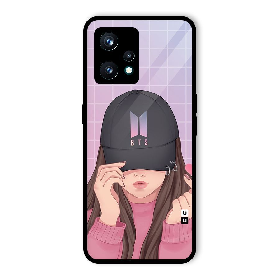 Anime Beautiful BTS Girl Glass Back Case for Realme 9 Pro Plus 5G