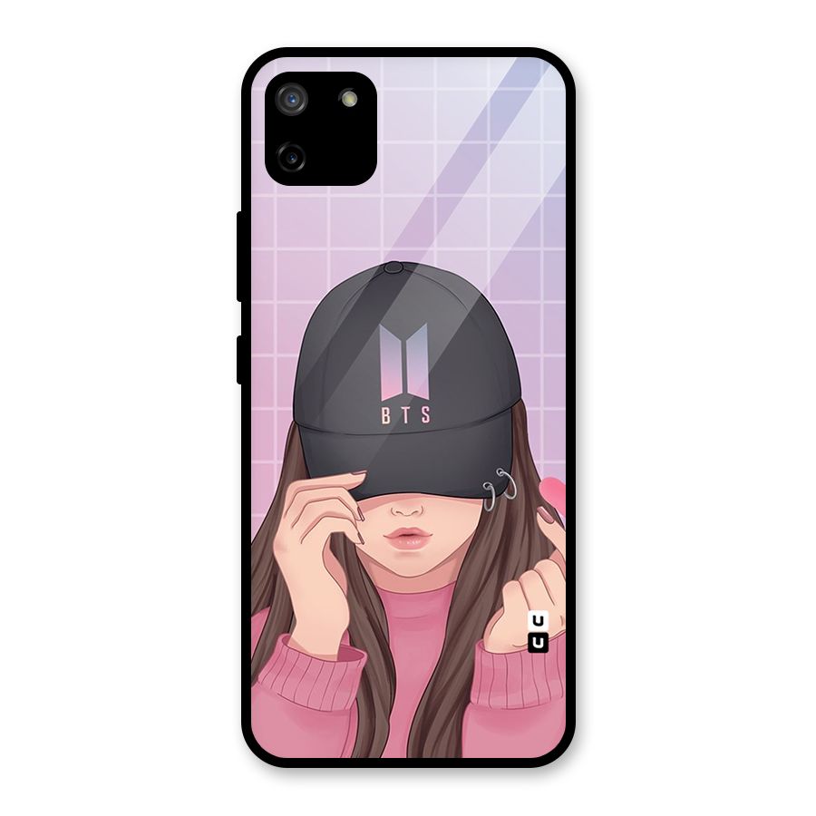Anime Beautiful BTS Girl Glass Back Case for Realme C11