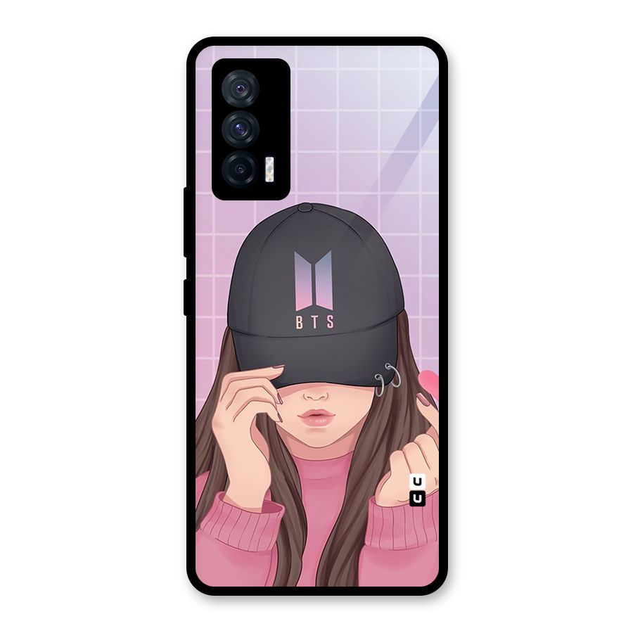 Anime Beautiful BTS Girl Glass Back Case for Vivo iQOO 7 5G