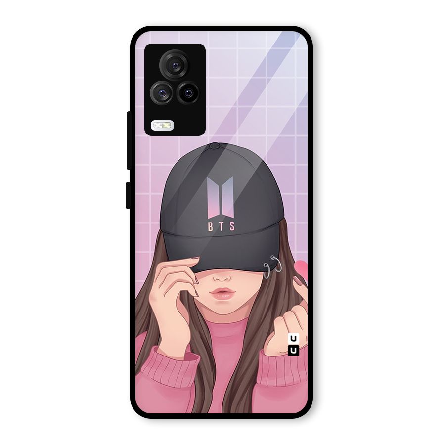 Anime Beautiful BTS Girl Glass Back Case for Vivo iQOO 7 Legend 5G