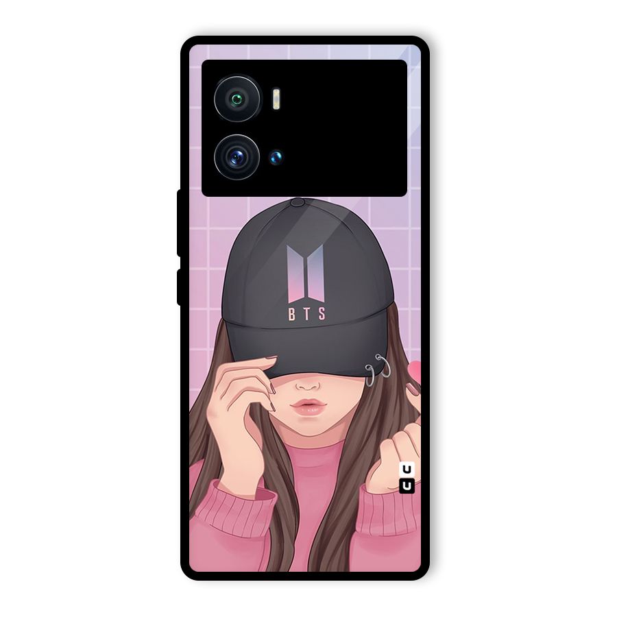 Anime Beautiful BTS Girl Glass Back Case for Vivo iQOO 9 Pro