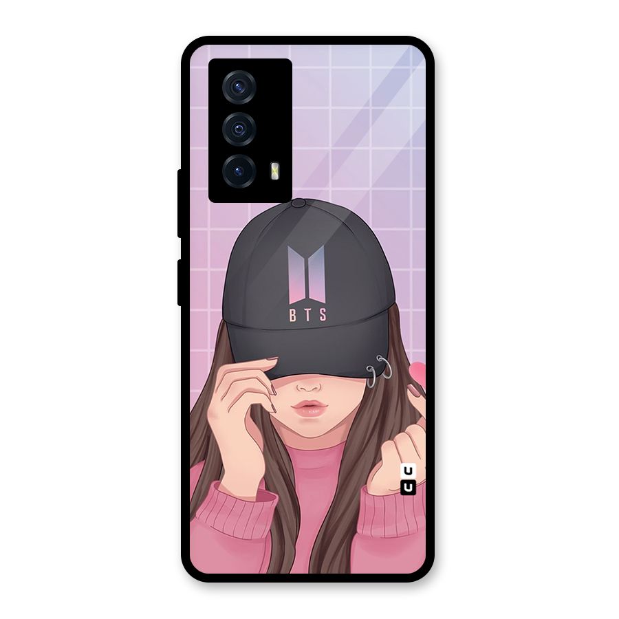 Anime Beautiful BTS Girl Glass Back Case for Vivo iQOO Z5