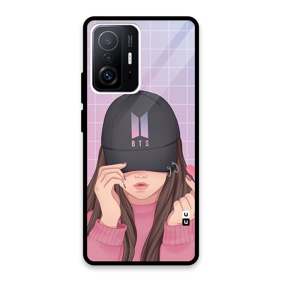 Anime Beautiful BTS Girl Glass Back Case for Xiaomi 11T Pro