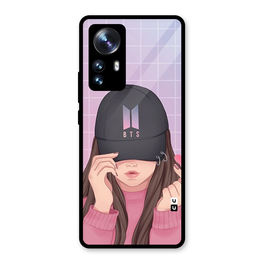 Anime Beautiful BTS Girl Glass Back Case for Xiaomi 12 Pro