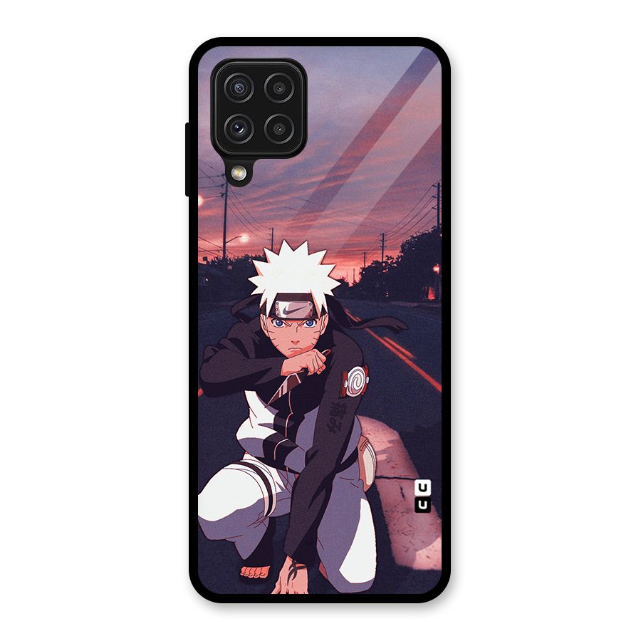 Anime Naruto Aesthetic Glass Back Case for Galaxy A22 4G
