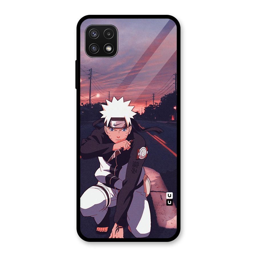 Anime Naruto Aesthetic Glass Back Case for Galaxy A22 5G