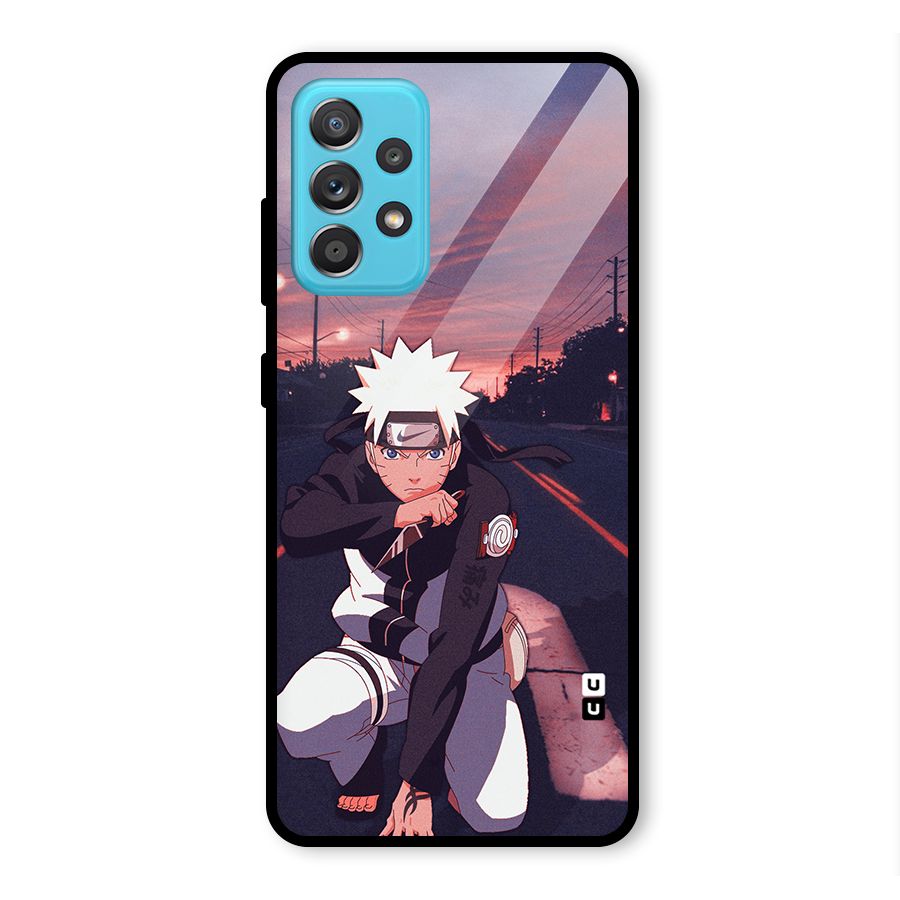 Anime Naruto Aesthetic Glass Back Case for Galaxy A52s 5G