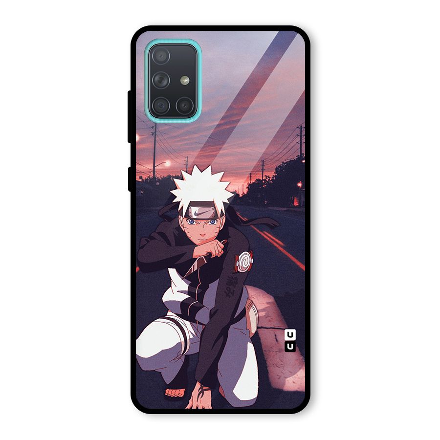 Anime Naruto Aesthetic Glass Back Case for Galaxy A71