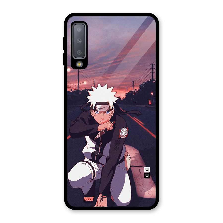 Anime Naruto Aesthetic Glass Back Case for Galaxy A7 (2018)