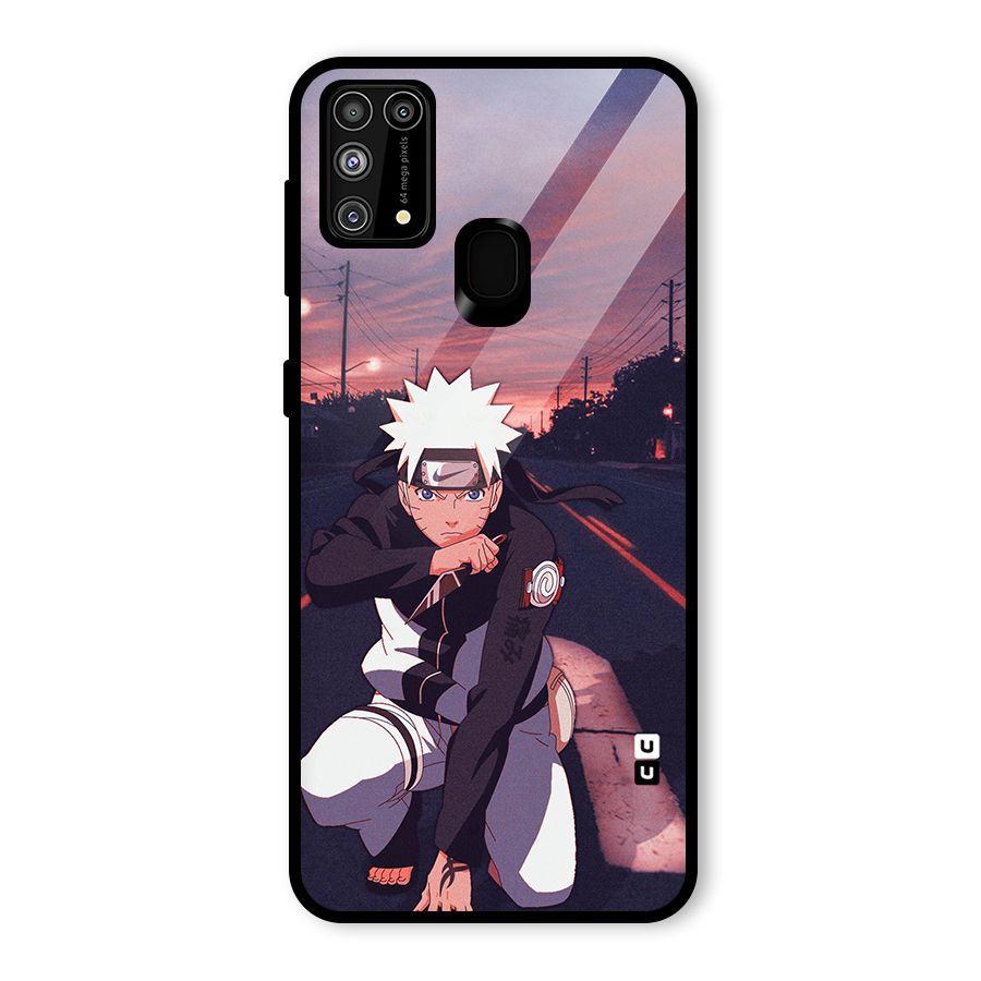 Anime Naruto Aesthetic Glass Back Case for Galaxy F41