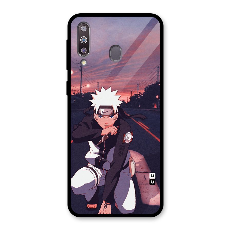 Anime Naruto Aesthetic Glass Back Case for Galaxy M30